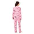 thumbnail image 3 of DreamMark Women's 2-Piece Holiday Notch Collar Pajama Set, 3 of 12