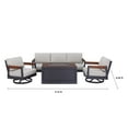 thumbnail image 11 of Mirador Nassau Deep Seating Fire Seating Set with Sunbrella Fabric, 4pc, 11 of 14