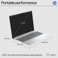 thumbnail image 5 of HP OmniBook 16" 2K Copilot+ Next Gen AI Laptop | AMD Ryzen AI 7 | 16GB RAM | 1TB SSD | 2-Year HP Care Pack w/Accidental Damage Protection, 5 of 18
