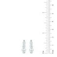 thumbnail image 4 of Lab Created Round Cut 1.96 CT. T.W. 3-Stone Floating Diamond Earrings in 18K Gold, 4 of 7