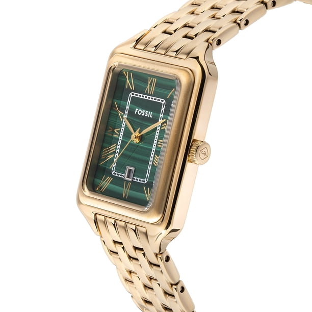 Fossil Raquel Three-Hand Date Gold-Tone Bracelet Watch, 26mm  display picture 3