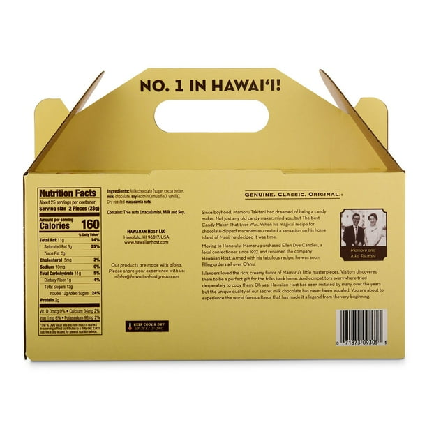 Hawaiian Host Alohamacs Milk Chocolate Covered Macadamia Handy