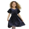thumbnail image 2 of Lands' End Girls Velour Dress, 2 of 7