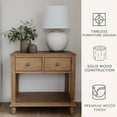 thumbnail image 2 of details by Becki Owens Ren 2-Drawer Nightstand, Distressed Natural Wood Finish, 2 of 11
