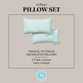 thumbnail image 9 of Martha Stewart Vineyard Vines Indoor/Outdoor Decorative Pillow, Set of 2, Choose Size, 9 of 10
