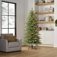 thumbnail image 1 of Member's Mark 7' Slim Linden Fir Pre-Lit Christmas Tree, 1 of 10
