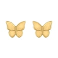 thumbnail image 1 of High Polish Butterfly Stud Earrings in 14K Yellow Gold, 1 of 6