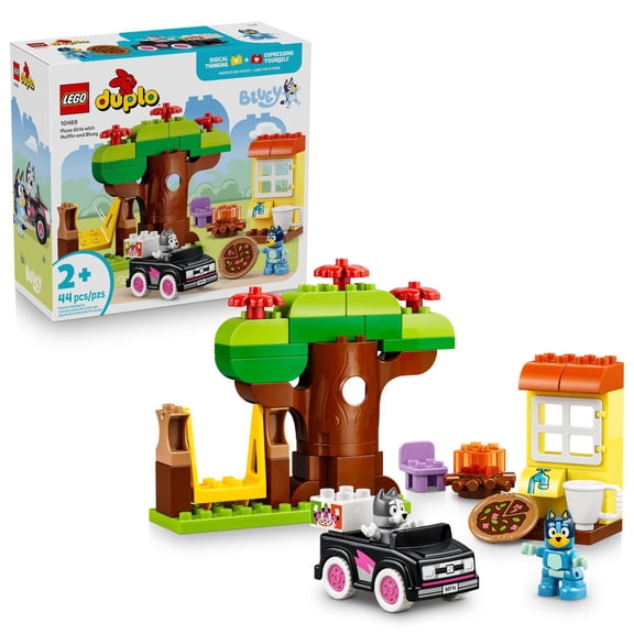 LEGO DUPLO Pizza Girls with Muffin and Bluey Building Toy, 44 pc.