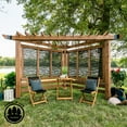 thumbnail image 1 of Backyard Discovery Verona Cedar Cabana Pergola  Light Brown, 1 of 10