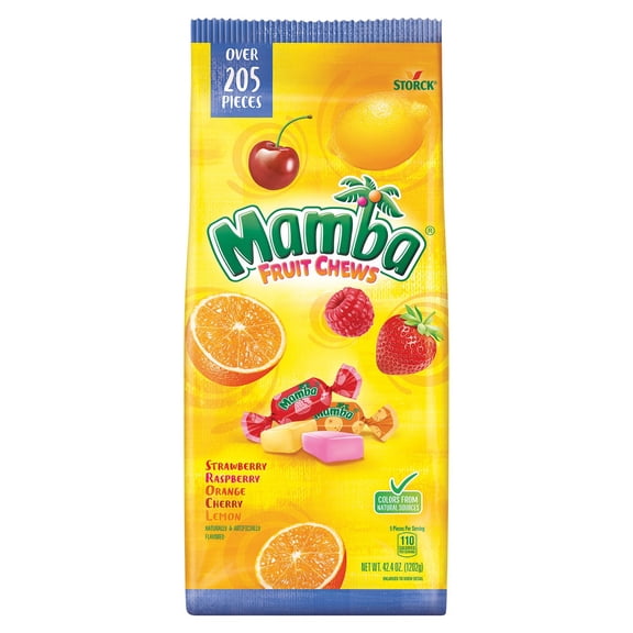 Storck, Mamba Fruit Chews Variety Pack Chewy Candy, 42.4 oz.