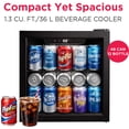 thumbnail image 8 of Frigidaire 1.6 cu. ft. Glass Door Compact Beverage Refrigerator, 8 of 11