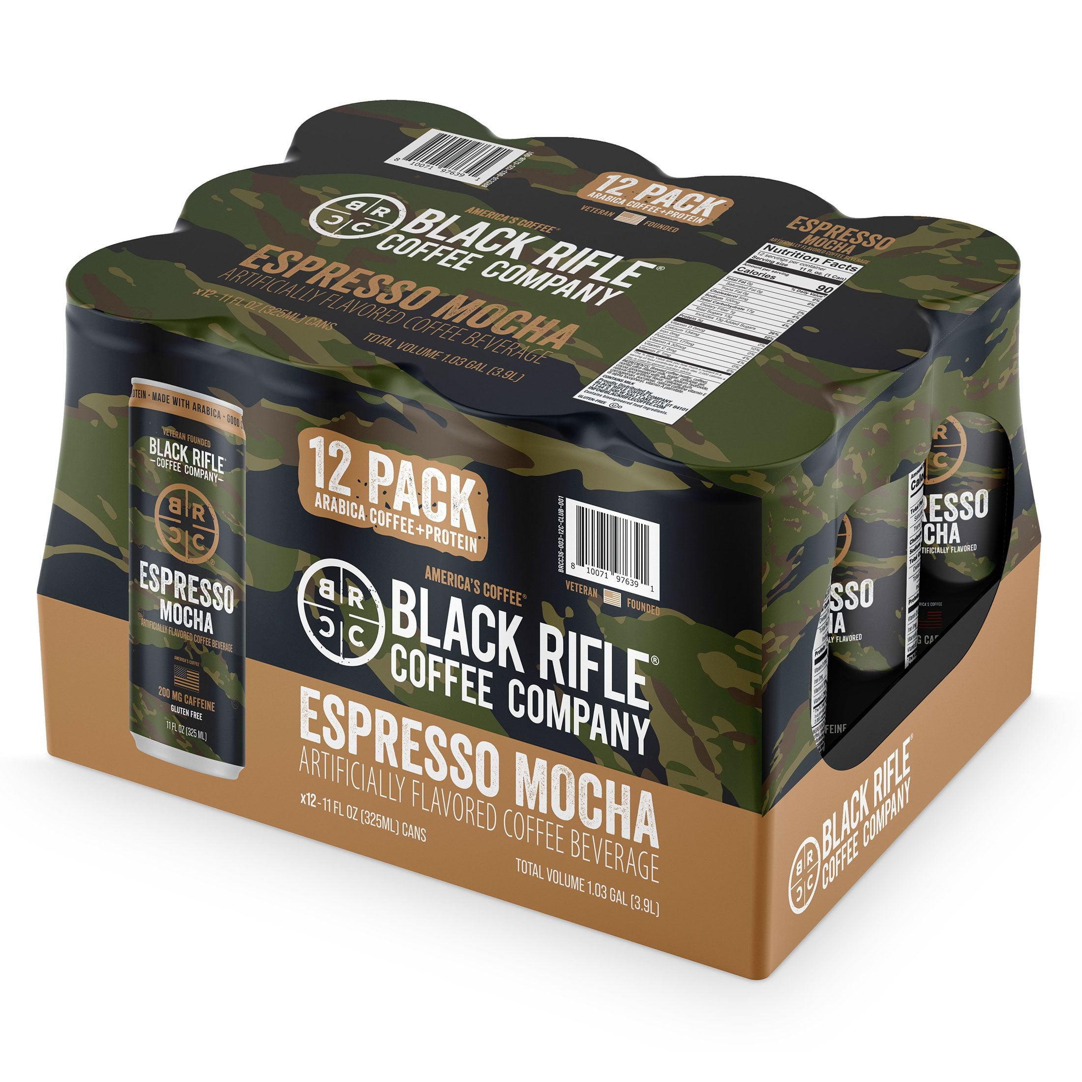 Black Rifle Coffee Company Espresso Mocha, 11 fl. oz., 12 pk