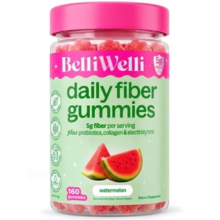BelliWelli 4-in-1 Daily Fiber Gummies, Watermelon (160 ct.)