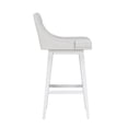 thumbnail image 8 of HH2 Home Upholstered Tapered Back Wood Adjustable Height Swivel Bar Stool, 8 of 18
