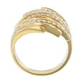 thumbnail image 4 of 0.75 CT. T.W. Round Cut Layered Spray Diamond Ring in 14K Gold, 4 of 5