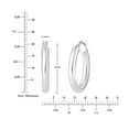 thumbnail image 4 of High Polish Hoop Earrings in 14K Gold, 4 of 6