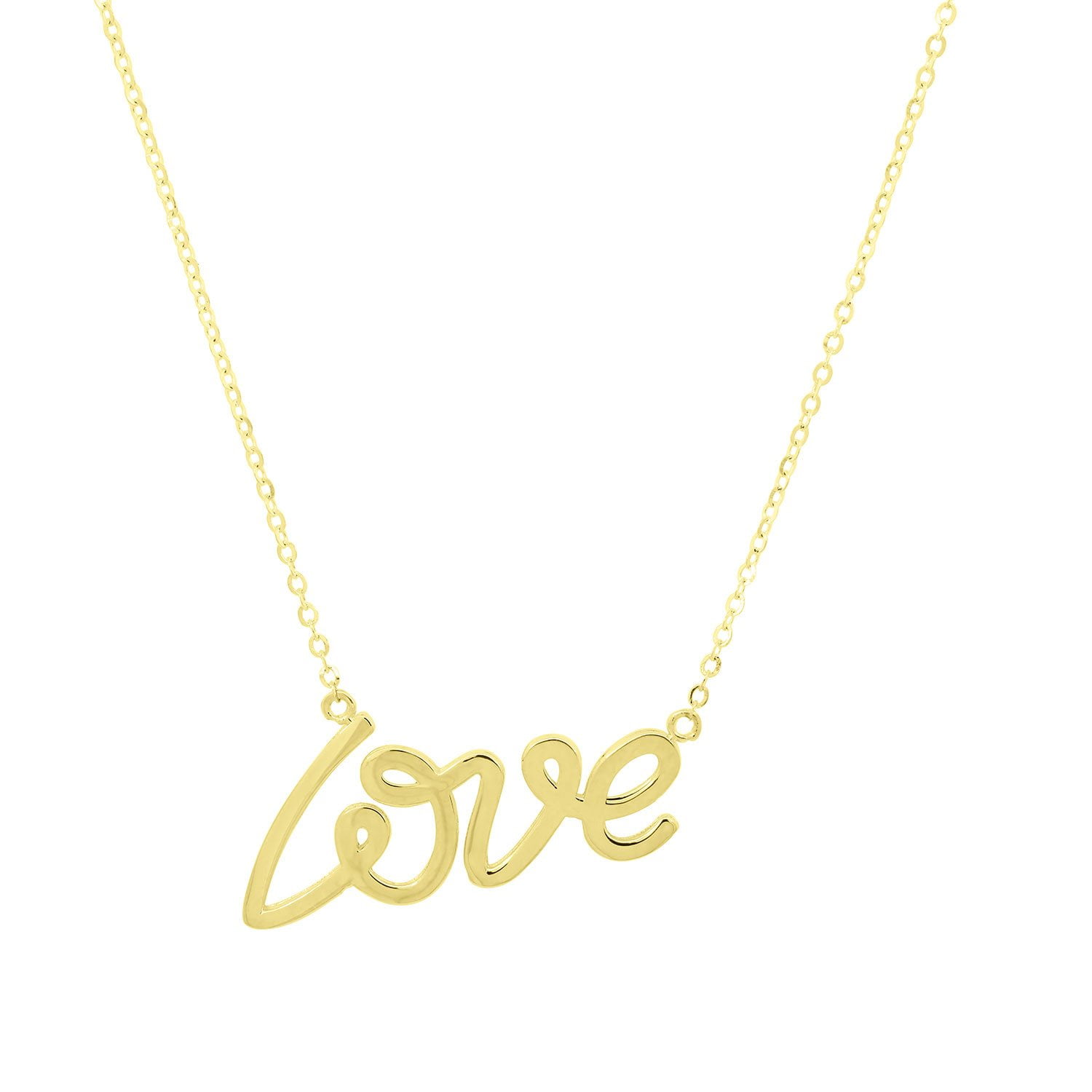 Script Love Pendant Necklace in 14K Gold - Samsclub.com