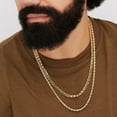thumbnail image 7 of Beveled Mariner Chain Link Necklace in 14K Gold, 7 of 7