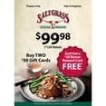 thumbnail image 2 of Saltgrass Steakhouse $120 Gift Card Multi-Pack, 2 x $50 + $20 Bonus, 2 of 3