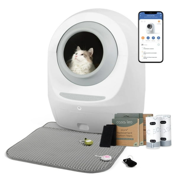 Casa Leo's Loo Too Self-Cleaning Litter Box Bundle