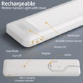 thumbnail image 6 of 7.8 inch Battery Operated Daylight White Integrated LED Under Cabinet Lights with Hook, 2-Pack, 6 of 7
