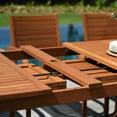 thumbnail image 10 of Amazonia Logan Outdoor Dining Set Teak Finish, Choose Size, 10 of 16