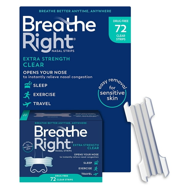 Breathe Right Extra Strength Nasal Strips, For Sensitive Skin