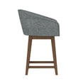 thumbnail image 13 of HH2 Home Upholstered Barrel Back Wood Adjustable Height Swivel Bar Stool, 13 of 19