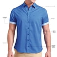 thumbnail image 8 of Nick Graham Men's Performance Short Sleeve Woven Sport Shirt, 8 of 9