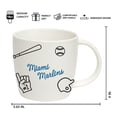 thumbnail image 4 of Logo Brands Miami Marlins 18oz Playmaker Mug Bundle, 4 of 5