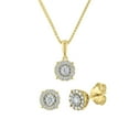 thumbnail image 1 of 0.60 CT. T.W. Diamond Earring & Pendant Set in 14K Gold, 1 of 11