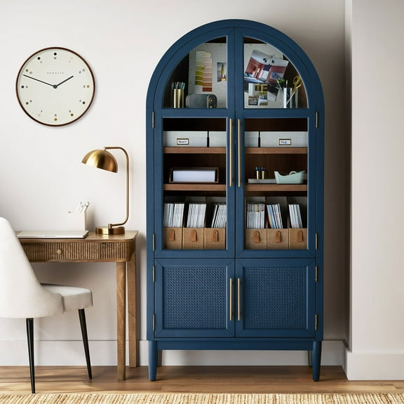 Member's Mark Enzo Storage Cabinet With Rattan Cabinet Doors