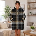 thumbnail image 4 of Pegasus Sports New Orleans Saints Wearable Sherpa Throw, 4 of 7