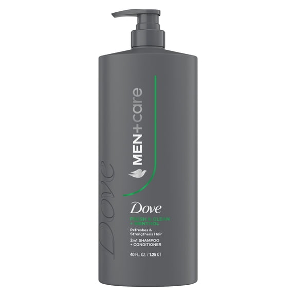 Dove Men+Care Fresh and Clean 2-in-1 Shampoo, 40 fl. oz.