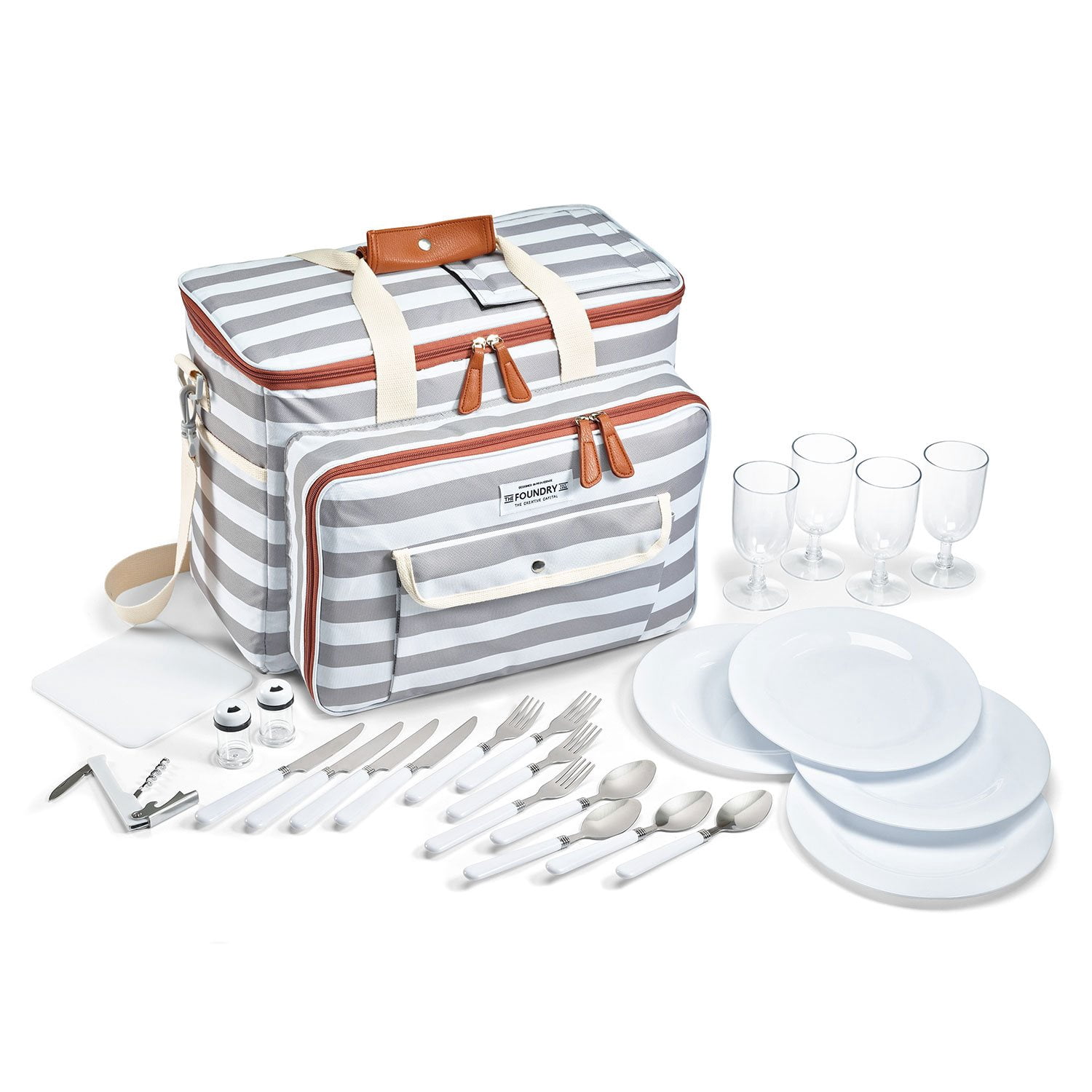 Fit & Fresh The Foundry Deluxe 25-Piece Picnic Cooler Set