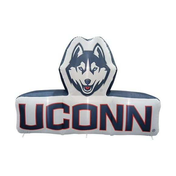 Logo Brands UConn Huskies Pre-Lit 7’x10’ Team Inflatable