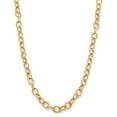 thumbnail image 1 of Ribbed Rolo Link Necklace in 14K Yellow Gold, 1 of 3