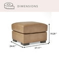 thumbnail image 4 of Member's Mark Harrison Leather Ottoman, 4 of 9