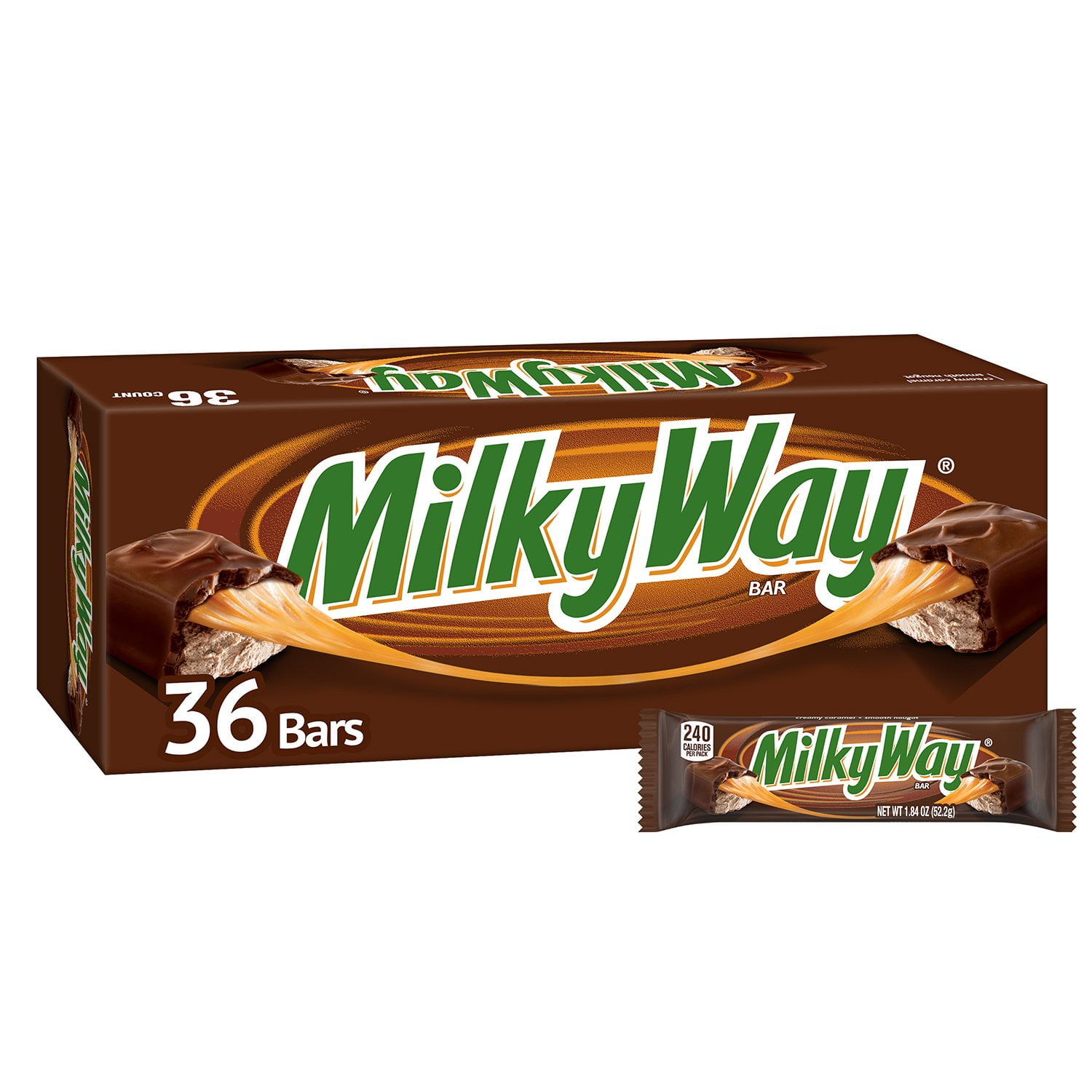 Milky Way Chocolate Candy Bars, Full Size, 1.84 oz., 36 pk