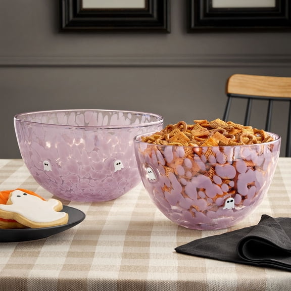 Member's Mark Halloween Icon Glass Serving Bowls, Set of 2