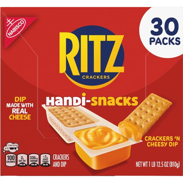 RITZ Handi-Snacks Crackers and Cheese Dip, 0.95 oz., 30 pk