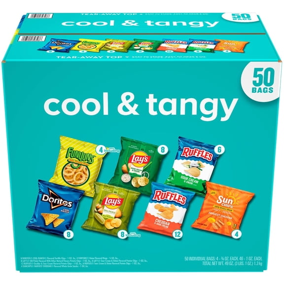 Frito-Lay Cool & Tangy Variety Pack Chips, 50 pk.