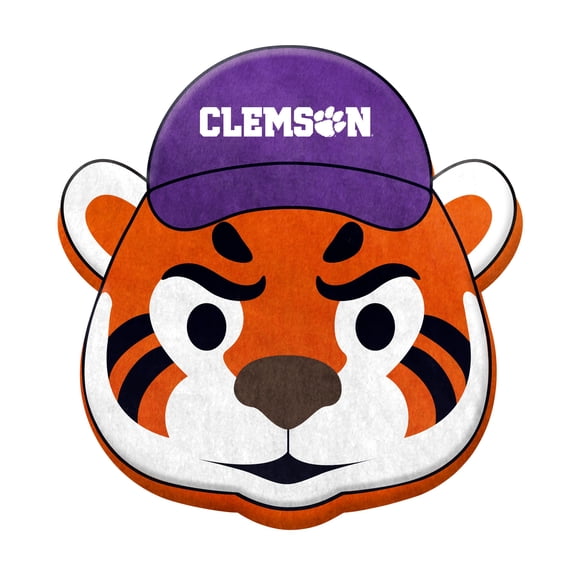 Logo Brands Clemson Tigers Puff Pillow
