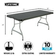 thumbnail image 2 of Lifetime 6' Commercial Grade Stacking Folding Table, Assorted Colors, 2 of 12