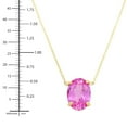thumbnail image 4 of Lab Created Gemstone Necklace in 14K Yellow Gold, 4 of 8