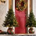 thumbnail image 1 of Member's Mark 4' Pre-Lit Topiary with Ornament Base, 1 of 3