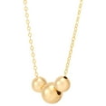 thumbnail image 7 of Three Bead Pendant Necklace and Drop Earrings Set in 14K Gold, 7 of 12