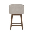 thumbnail image 14 of HH2 Home Upholstered Barrel Back Wood Adjustable Height Swivel Bar Stool, 14 of 19