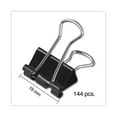 thumbnail image 5 of Universal Steel Wire Binder Clips, 3/8" Capacity, 3/4" Wide, Small, 144 ct., 5 of 8