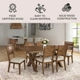 thumbnail image 2 of Member's Mark Hastings 7-Piece Dining Table Set, Brown, 2 of 8